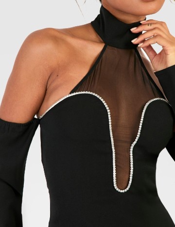 Rochie scurta Boohoo, negru