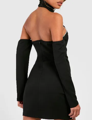 Rochie scurta Boohoo, negru