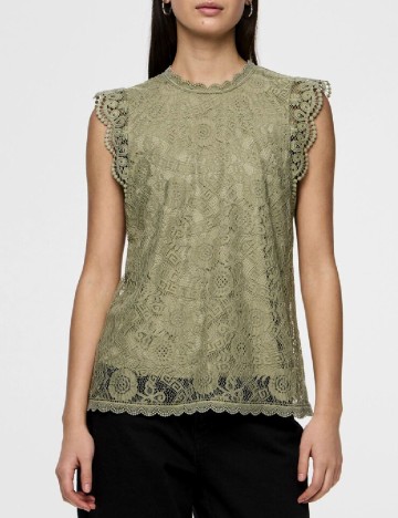 Bluza Pieces, verde