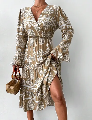 Rochie medie SHEIN, bej Crem