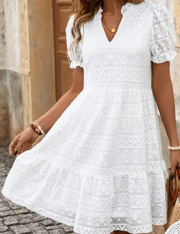 Rochie scurta SHEIN, alb