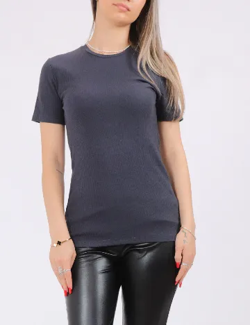 Tricou Pieces, gri Gri