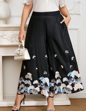 Pantaloni SHEIN CURVE, negru