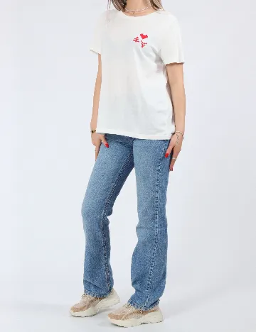 Tricou Vero Moda, alb Alb