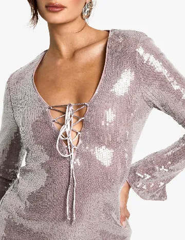 Rochie scurta Boohoo, mov