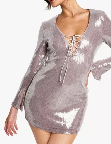 Rochie scurta Boohoo, mov