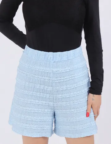 Pantaloni scurti Pieces, albastru