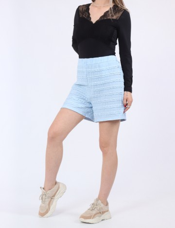 Pantaloni scurti Pieces, albastru