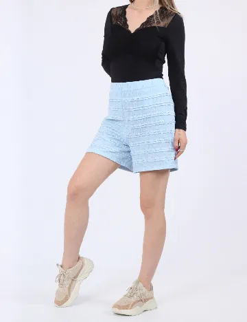 Pantaloni scurti Pieces, albastru