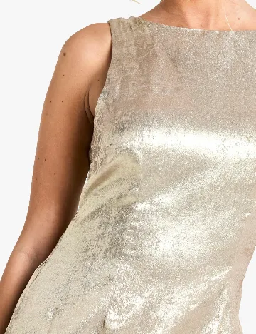 Rochie scurta Boohoo, auriu