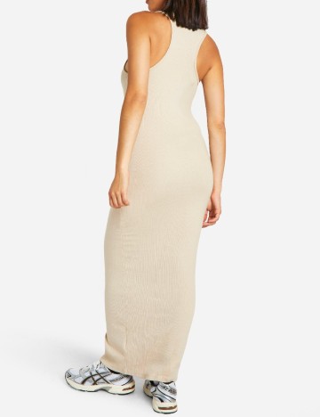 Rochie lunga Boohoo, crem