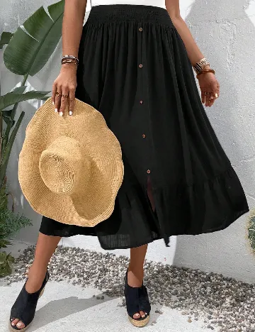 Fusta Emery Rose Curve, negru