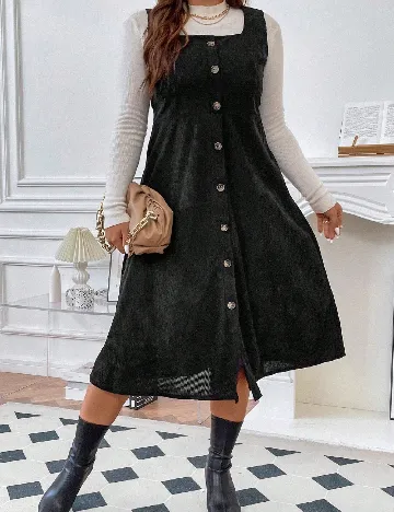 Rochie medie SHEIN CURVE, negru