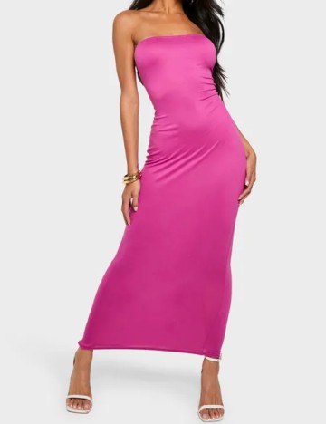 Rochie lunga Boohoo, magenta