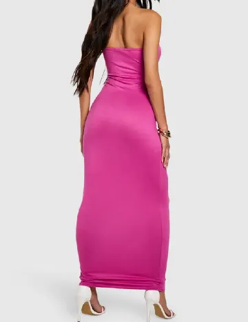 Rochie lunga Boohoo, magenta