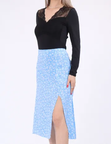 Fusta Vero Moda, albastru Albastru