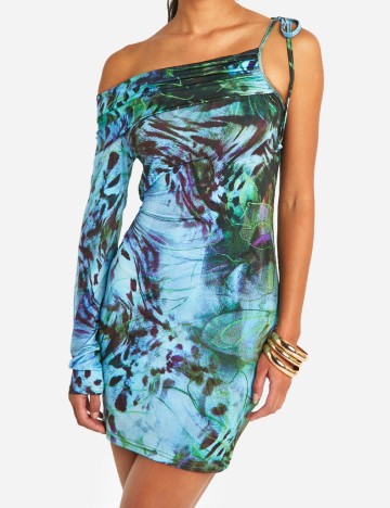 Rochie scurta Boohoo, mix culori