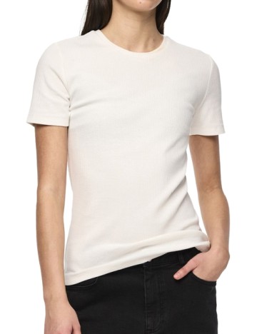 Tricou Pieces, alb