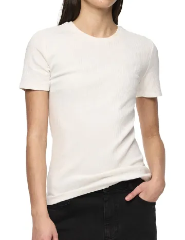 Tricou Pieces, alb