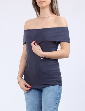 Bluza Pieces, albastru