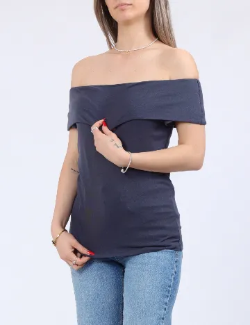 Bluza Pieces, albastru
