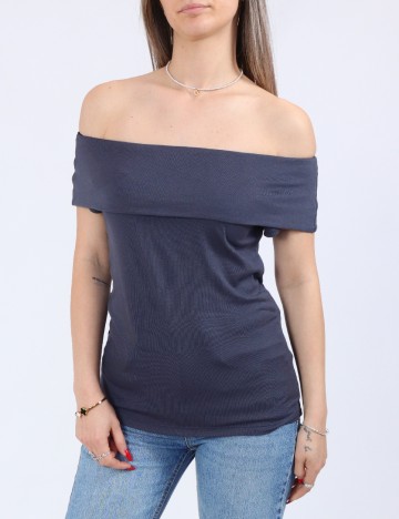 Bluza Pieces, albastru