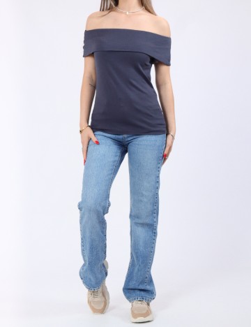 Bluza Pieces, albastru