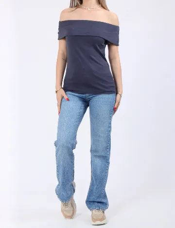 Bluza Pieces, albastru