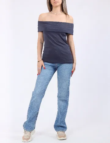 Bluza Pieces, albastru