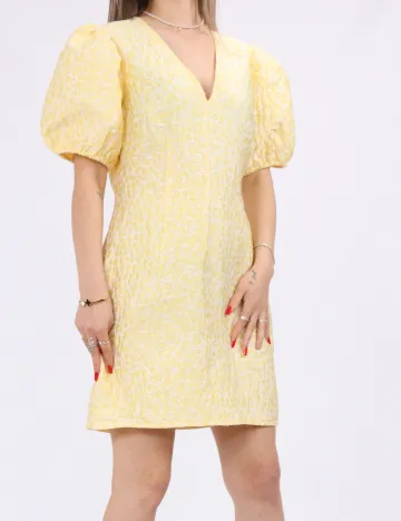 Rochie scurta Pieces, galben