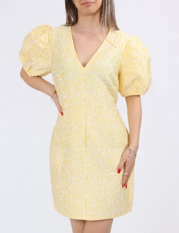 Rochie scurta Pieces, galben