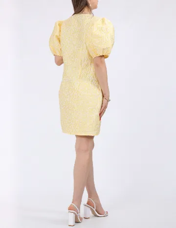 Rochie scurta Pieces, galben
