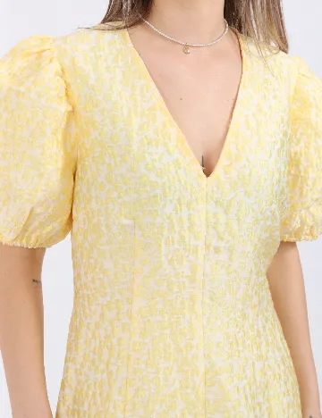 Rochie scurta Pieces, galben