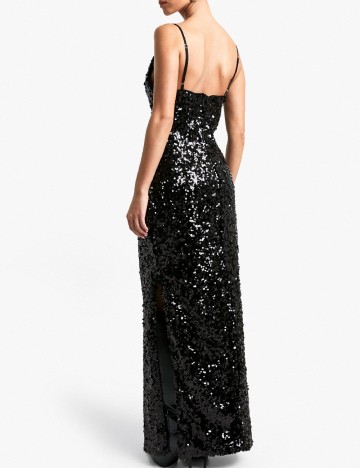 Rochie lunga Boohoo, negru