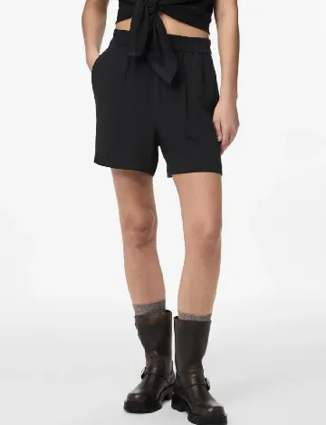 Pantaloni scurti Pieces, negru Negru
