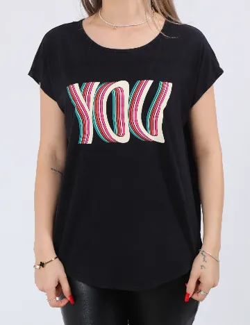 Tricou Vero Moda, negru Negru