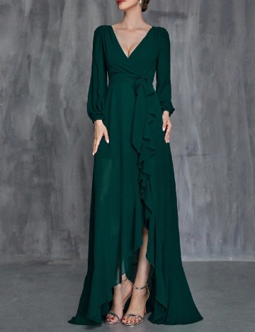 Rochie lunga Faeriesty, verde