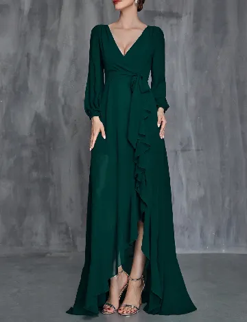 Rochie lunga Faeriesty, verde
