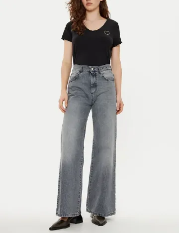 Tricou Pieces, negru