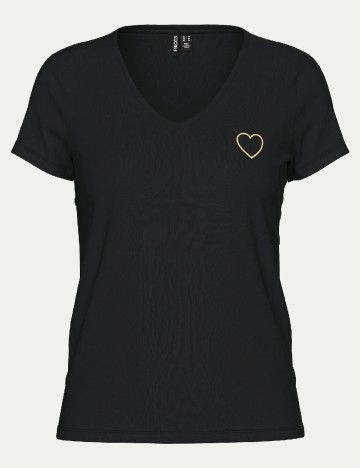 Tricou Pieces, negru