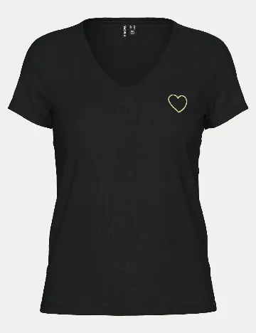 Tricou Pieces, negru