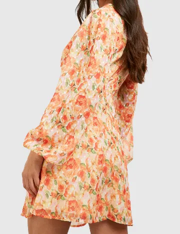 Rochie scurta Boohoo, portocaliu