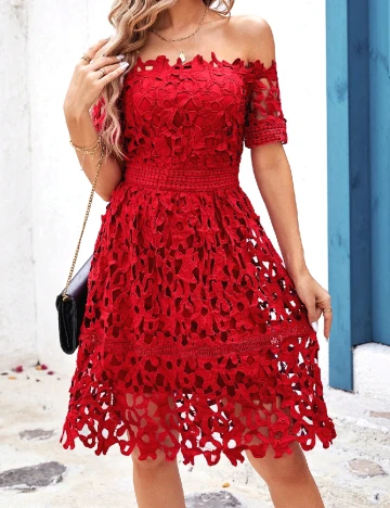 Rochie scurta SHEIN, rosu Rosu