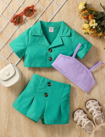 Compleu Shein Kids, verde