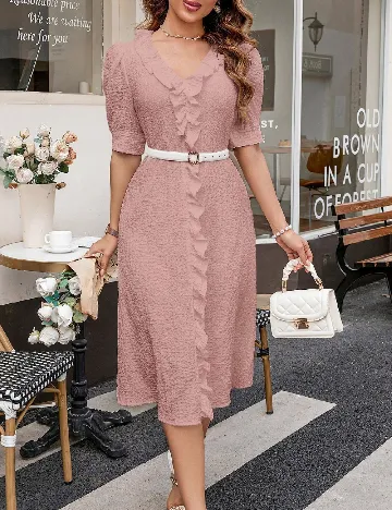 Rochie medie SHEIN, roz