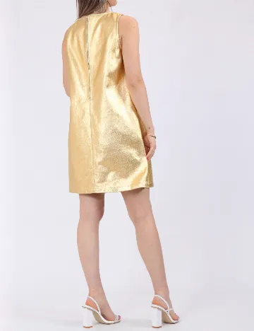 Rochie scurta Pieces, galben