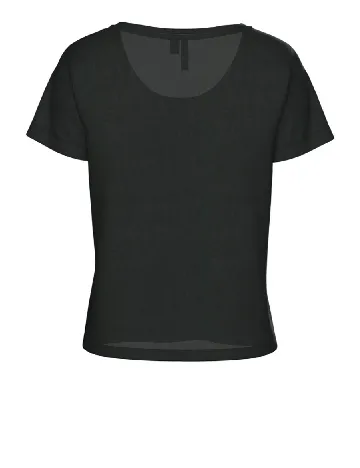 Tricou Pieces, negru Negru