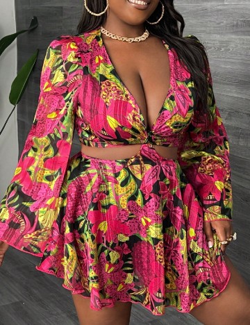 Salopeta SHEIN CURVE, roz