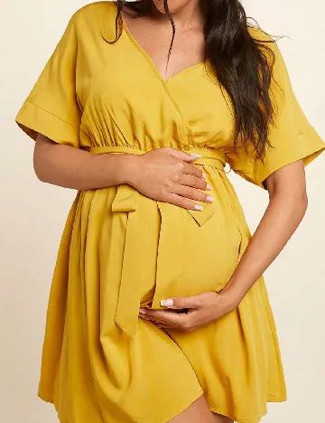 Rochie scurta SHEIN Maternity, galben Galben