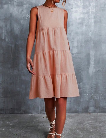 Rochie scurta SHEIN, piersica